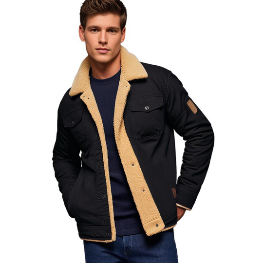 R&B | Winter Bomberjacke Vintage Stil - Warm Gefüttert für Freizeit und Alltag