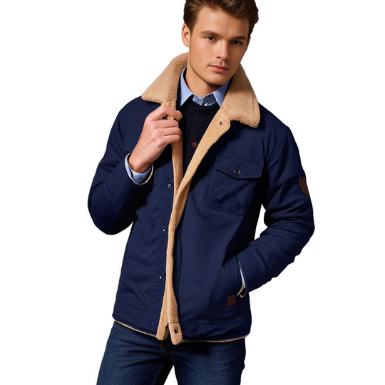 R&B | Winter Bomberjacke Vintage Stil - Warm Gefüttert für Freizeit und Alltag