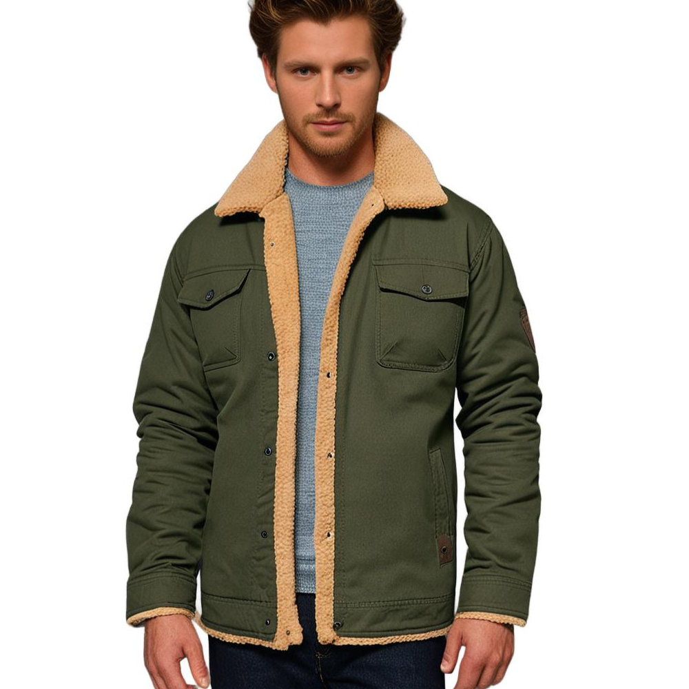R&B | Winter Bomberjacke Vintage Stil - Warm Gefüttert für Freizeit und Alltag