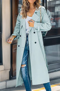 R&B | Langer Leichter Trenchcoat Damen mit Gürtel