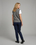 Retro Jacquard Strickweste für Damen im lässigen Oversize Vintage Look
