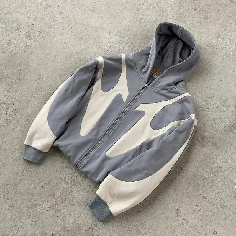 R&B | Zip Hoodie mit Teufelsmotiv