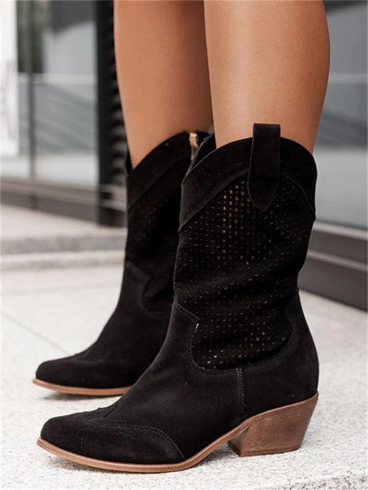 R&B | Atmungsaktive Cowboy-Stiefel für Damen Komfortabel & Trendy