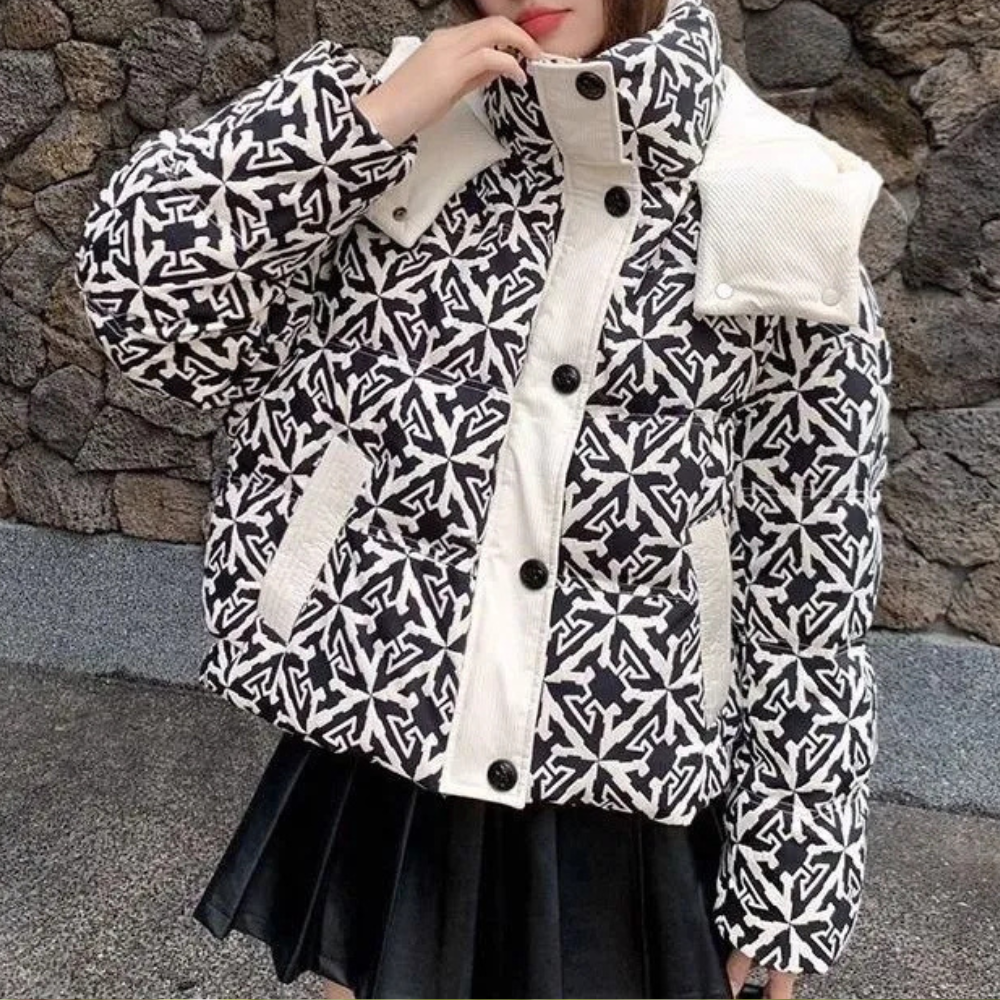R&B | Winterbereite Moderne Pufferjacke für Frauen
