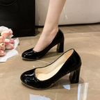 Olivia | Runde Zehe Slip-on Büroschuhe