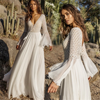 Leichtes Weißes Boho-Kleid mit Fließendem Schnitt für Sommer & Festivals | R&B