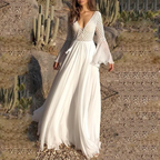 Leichtes Weißes Boho-Kleid mit Fließendem Schnitt für Sommer & Festivals | R&B