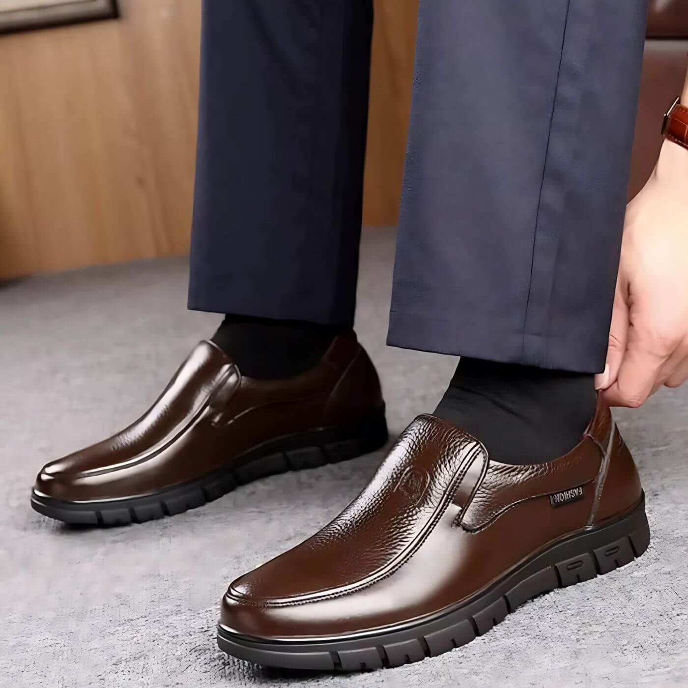 Lederschuhe für Männer R&B