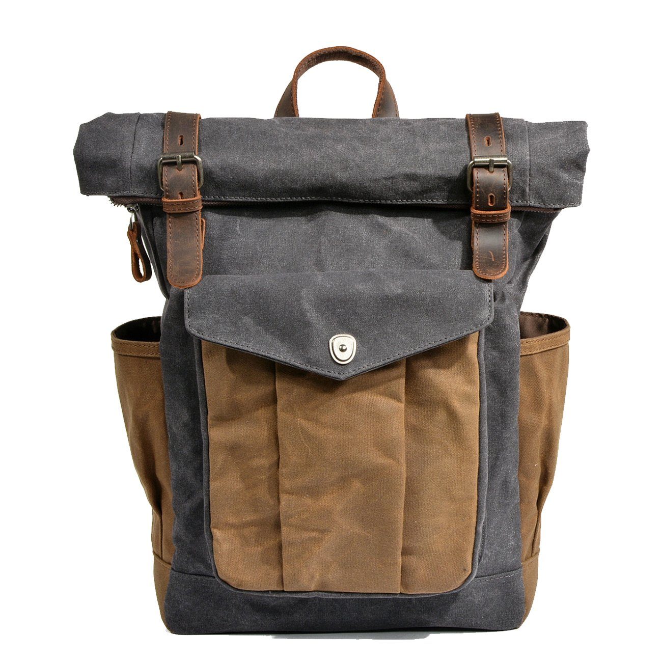 R&B | Canvas Rolltop Rucksack Lundastyle Nachhaltig und Stilvoll für Abenteurer