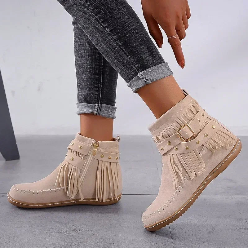 R&B | Rundkopf-Winterstiefel für Damen – Stilvolles & Bequemes Schneeschuhwerk