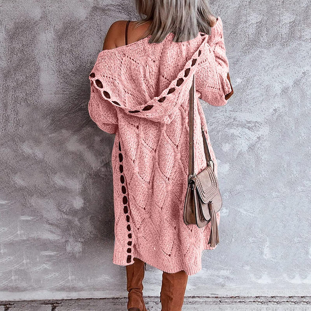 R&B | Stilvoller Damen Cardigan mit Verspielten Details und Langer Passform