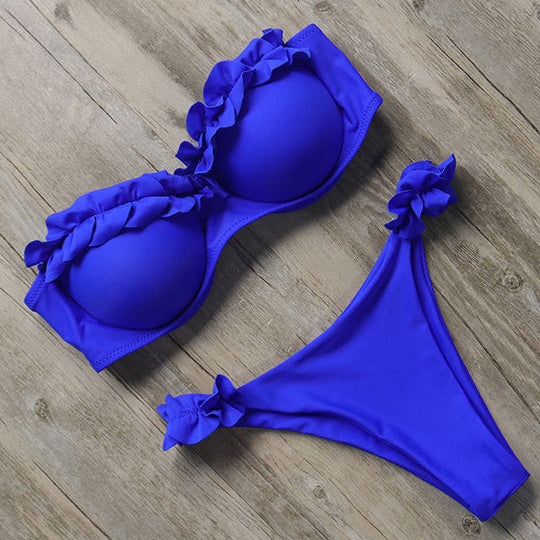 R&B | Push-Up Bikiniset mit Rüschen für Damen