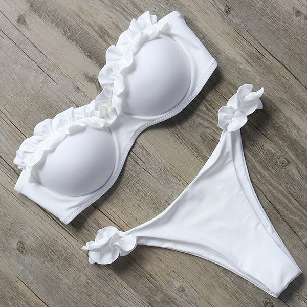 R&B | Push-Up Bikiniset mit Rüschen für Damen