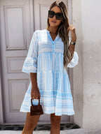 R&B | Leichtes Boho Kleid mit Fröhlichem Muster Perfekt für Sommerliche Anlässe
