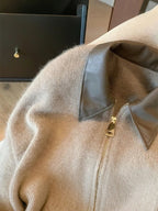 R&B | Strickjacke mit Reißverschluss und Elegantem Kragen - Modischer Cropped Cardigan für Alltag und Büro