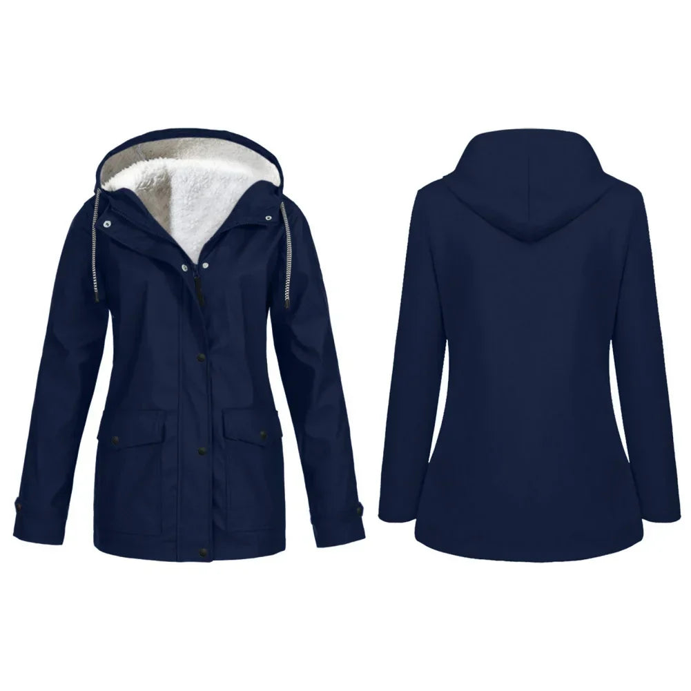 R&B | Wasserdichte Fleece-Hoodie-Jacke