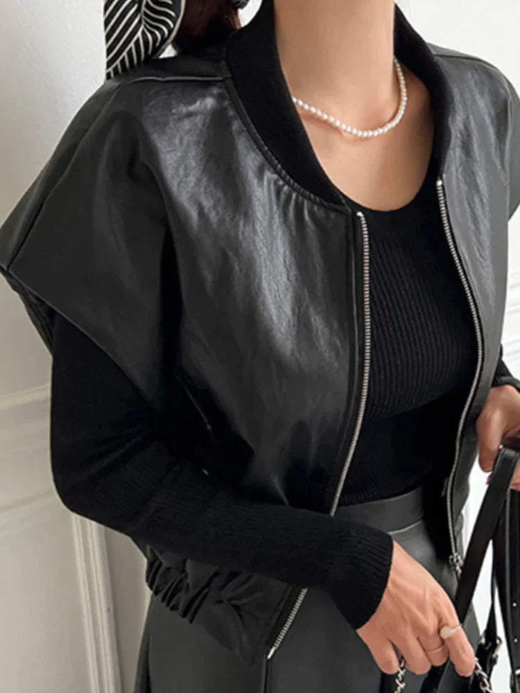 R&B | Lederjacke Eng & Trendy