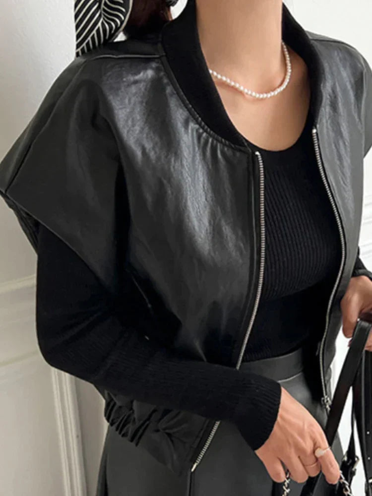 R&B | Lederjacke Eng & Trendy