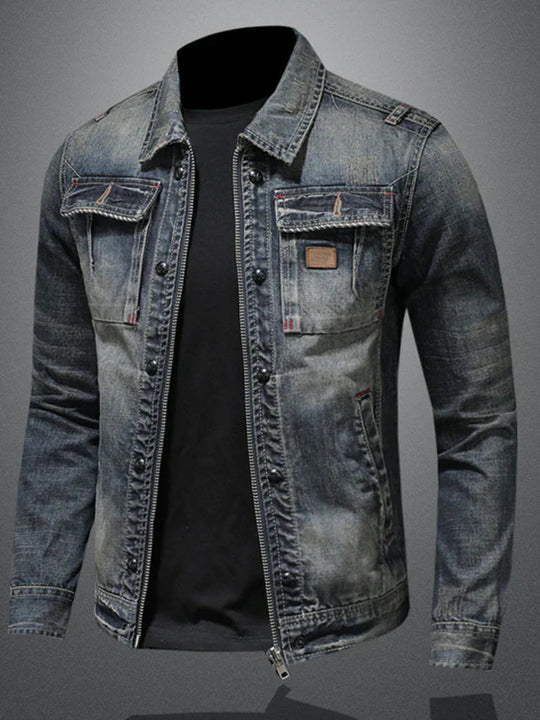 R&B | Midnight Fade Klassische Denimjacke