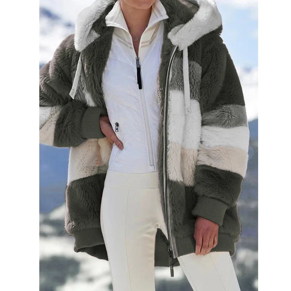 R&B | Fleecejacke mit Kapuze