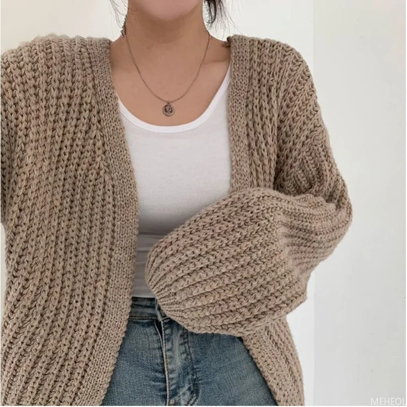 R&B | Oversized Chunky Strickjacke