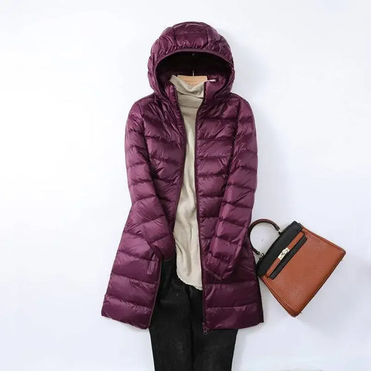 R&B | faltbare Pufferjacke - stilvolle isolierte Jacke mit abnehmbarem Kapuze