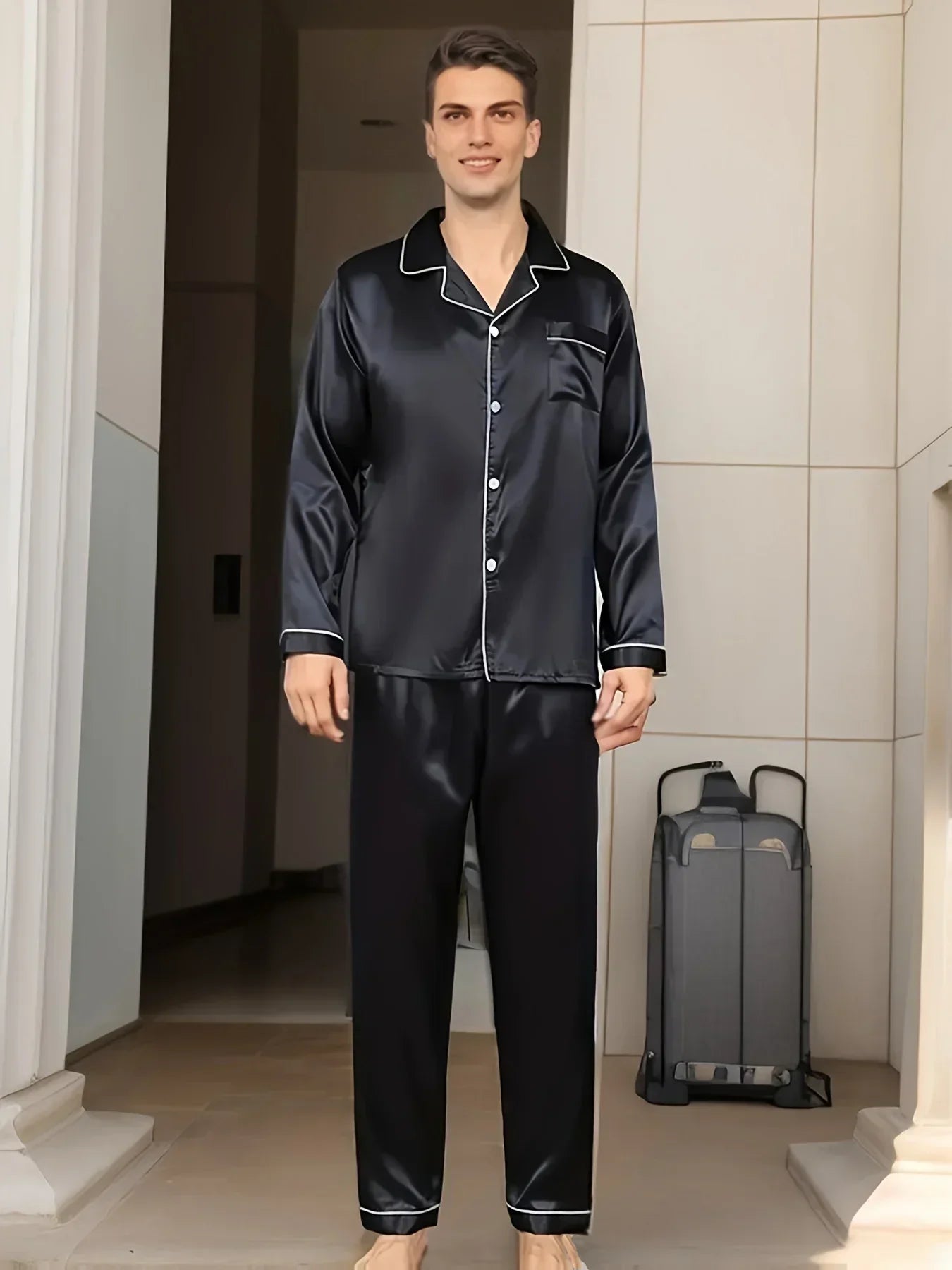 R&B | Herren-Pyjama-Set aus Satin