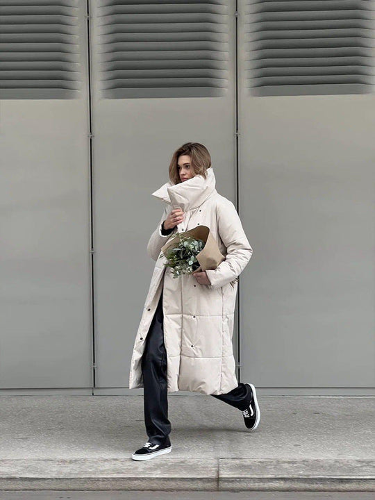 R&B | Eleganter Wintermantel mit breitem Kragen