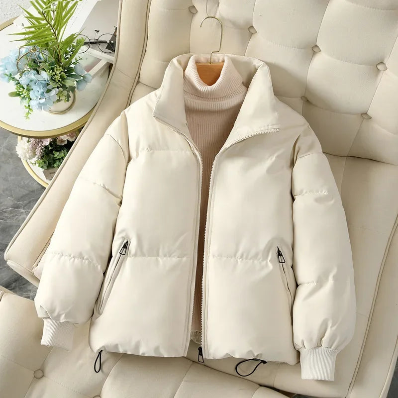 R&B | Herbst/Winter Stehkragen Pufferjacke