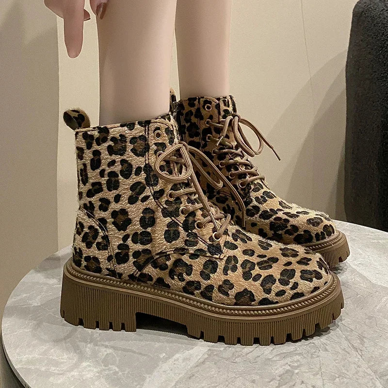 R&B | Leopardenmuster Stiefel