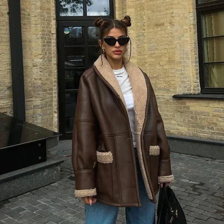 R&B | Winter Pelz Lederjacke