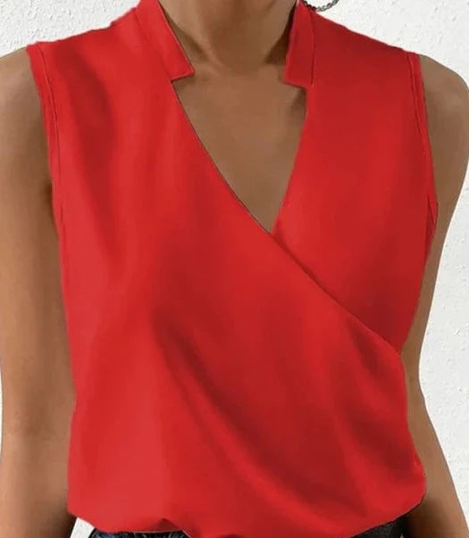 R&B | Elegantes Ärmelloses Einfarbiges Top
