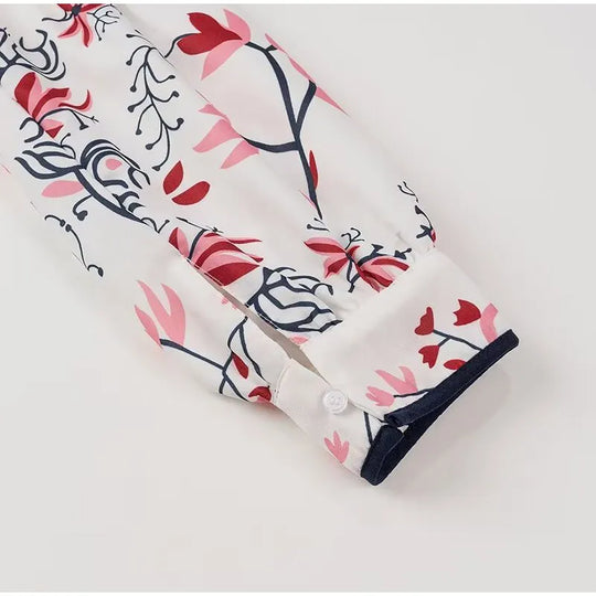 R&B | Floral Print Ethnischer Stil Eleganter Cardigan