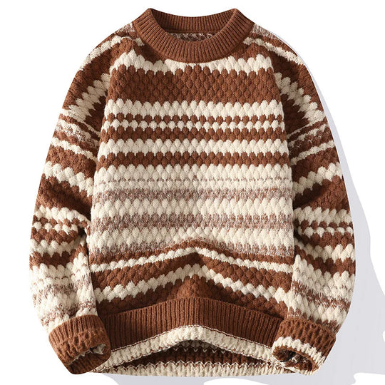 R&B | Strickjacke mit Nordischem Muster Weich und Warm Perfekt für Wintertage