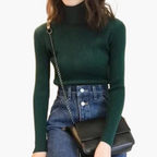 R&B | Rollkragenpullover Gerippt Basic Langarm - Vielseitiger Herbst & Winter Look