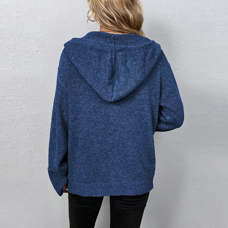 R&B | Strickjacke mit Kapuze