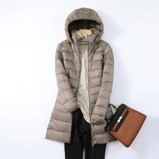R&B | faltbare Pufferjacke - stilvolle isolierte Jacke mit abnehmbarem Kapuze