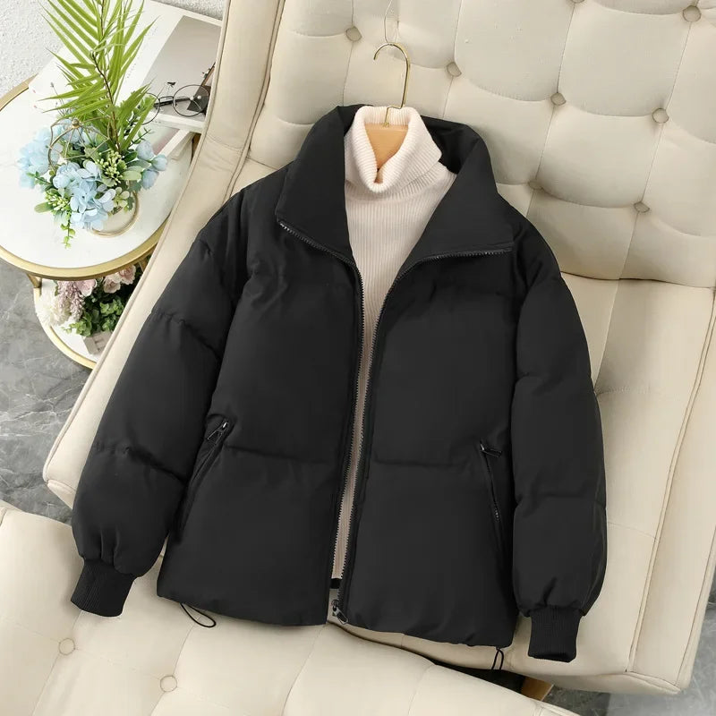 R&B | Herbst/Winter Stehkragen Pufferjacke