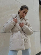 R&B | Pufferjacke mit Gürtel