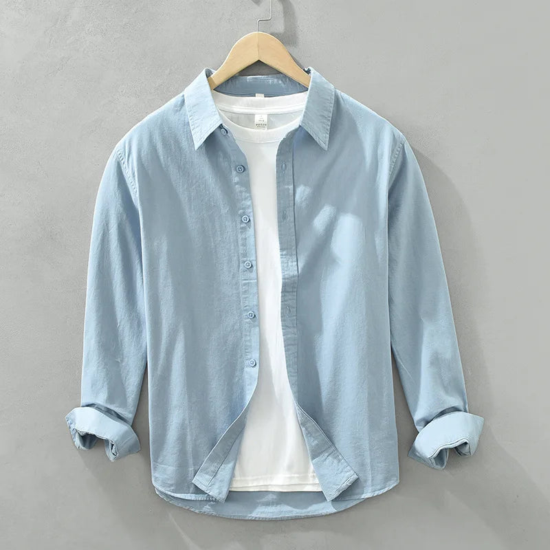 R&B | Lässige Langarmhemd Baumwolle Zeitloses Design
