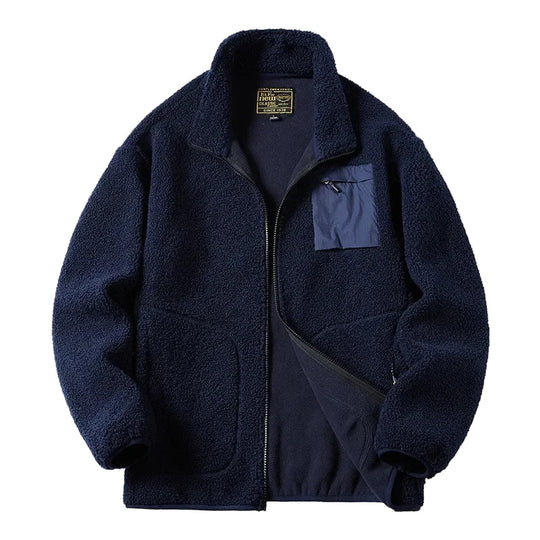 R&B | Unisex Fleecejacke Im Outdoor-Stil mit Reißverschluss und Brusttasche - Ideal für Freizeit & Alltag