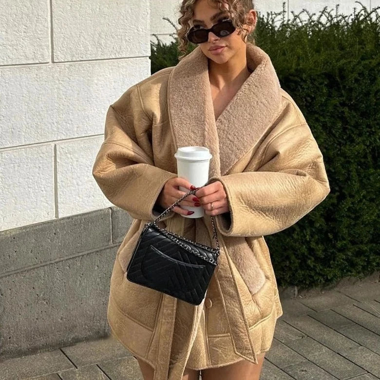 R&B | Damenjacke aus Kunstfell - stilvolle Winterjacke