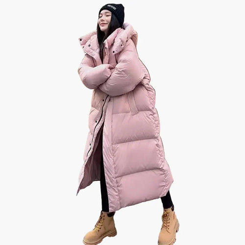 R&B | Lange Pufferjacke mit Kapuze - Entspannter Wintermantel für Alltag und Outdoor