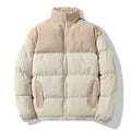 R&B | Gepolsterte Unisex-Jacke mit Corduroy-Details