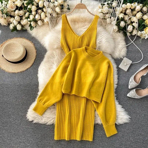 R&B | Strickkleid und Pullover Set für Damen