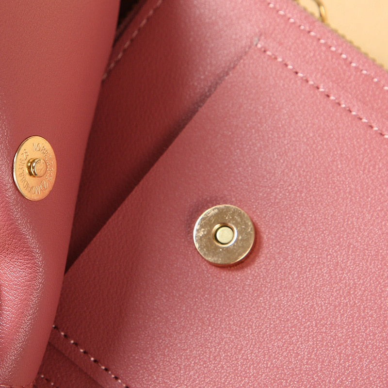 R&B | Leder Smartphone Clutch Damen Handtasche mit Touchscreen-Fenster