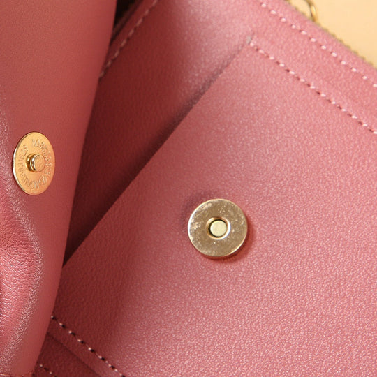R&B | Leder Smartphone Clutch Damen Handtasche mit Touchscreen-Fenster