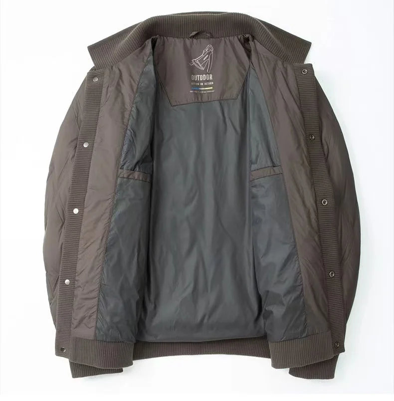 R&B | Gepolsterte Steppjacke Lässiger Schnitt mit Geripptem Kragen und Manschetten