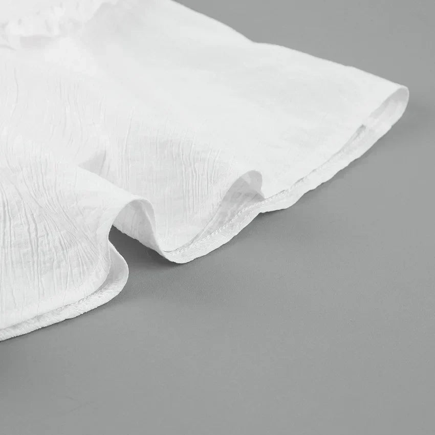 R&B | Weiße Sommerkleid mit Schnürung