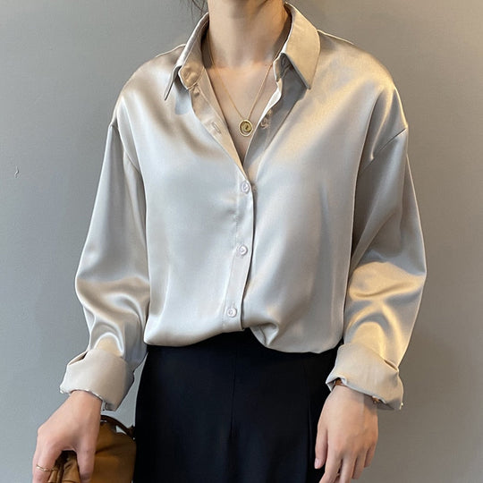 R&B | Damenbekleidung Seidenhemd Vintage Bluse